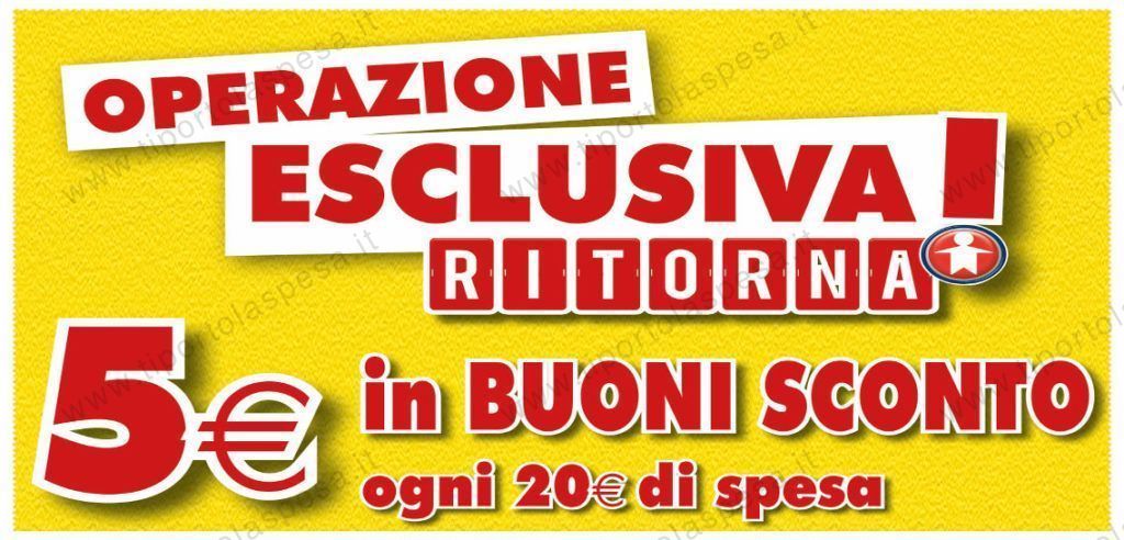 locandina della promozione operazione esclusiva ritorna