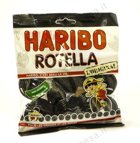 Caramelle liquirizia Haribo rotelle gr.200