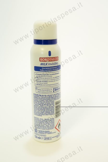 Deodorante spray milk invisible Borotalco - immagine 2