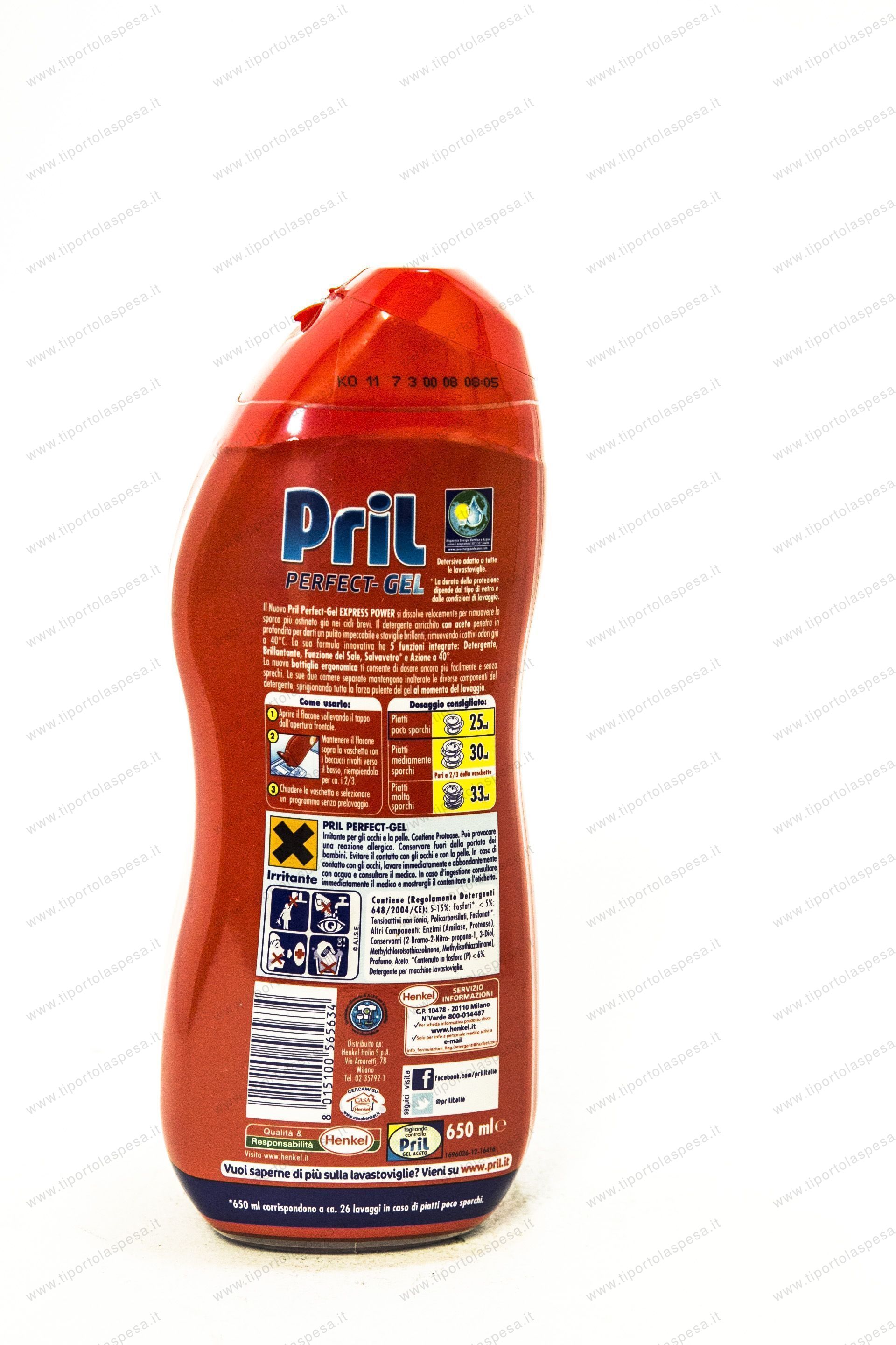 Detergente perfect gel lavastoviglie Pril - immagine 2