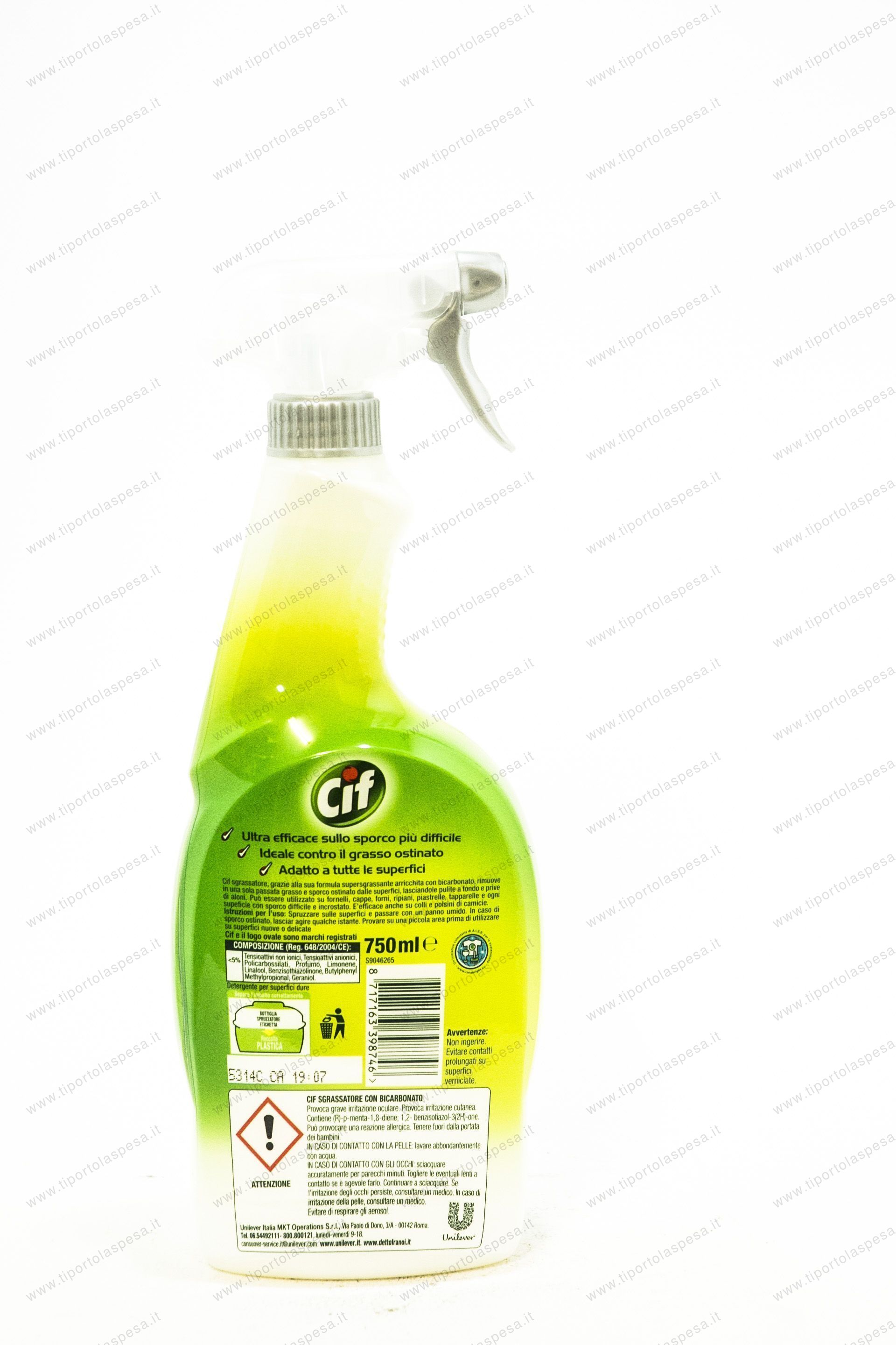 Sgrassatore bicarbonato Cif ml.750 - immagine 2