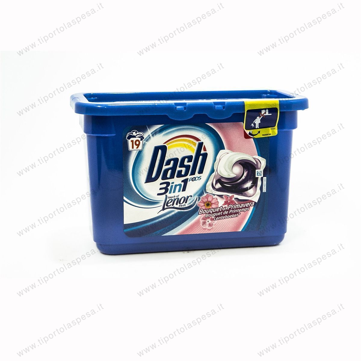 Detersivo bucato lavatrice primavera 3 in 1 Dash