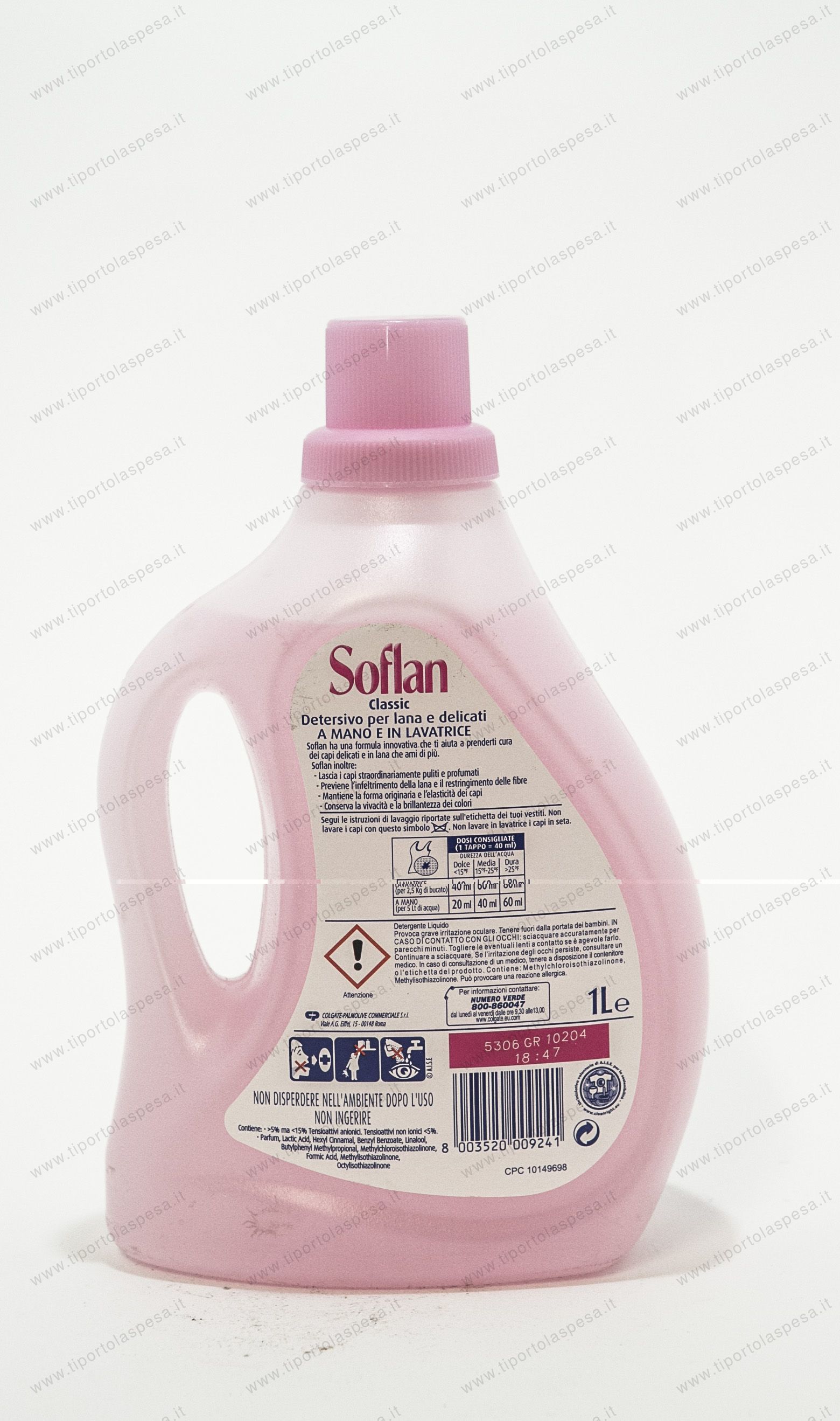 Soflan - Detersivo Lavatrice Lana, Delicati & Sintetici 1000ml. — Il  Negozio del Quartiere