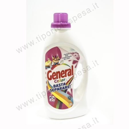Detersivo bucato colorati liquido General lt.1,365