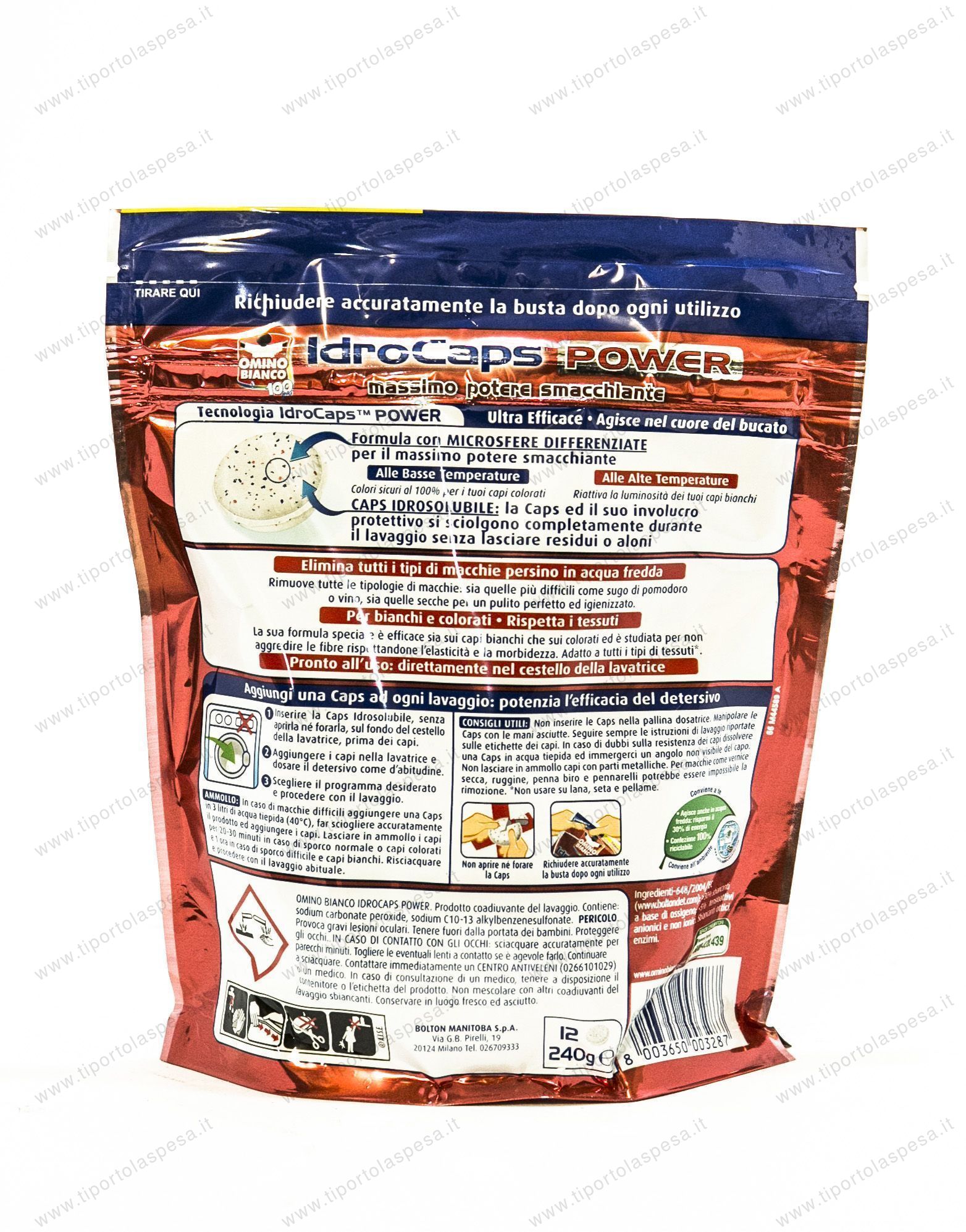 Additivo smacchiatore capsule Omino Bianco - immagine 2