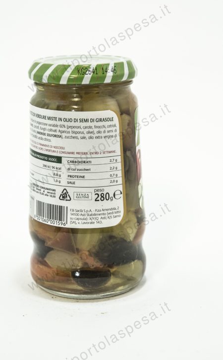 Antipasto verdure sottoli Saclà gr.280 - immagine 2