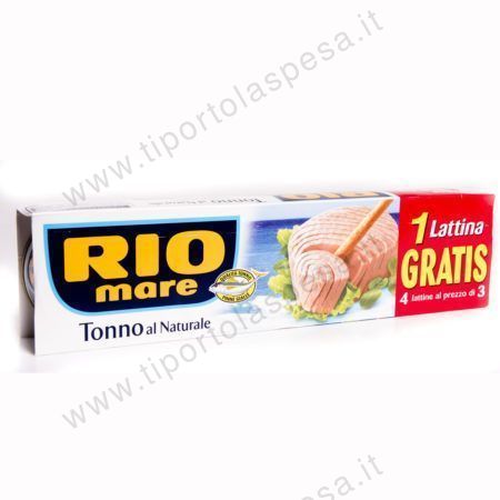 Tonno Rio Mare al naturale gr.80 x 3+1