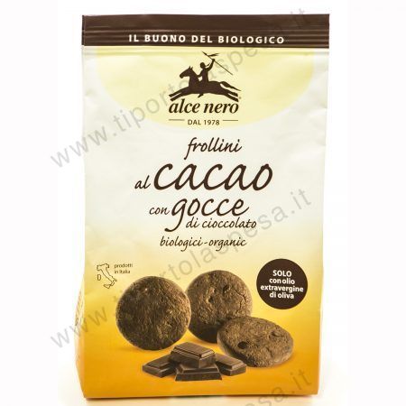 Biscotti frollini cioccolato Bio Alce Nero gr.300
