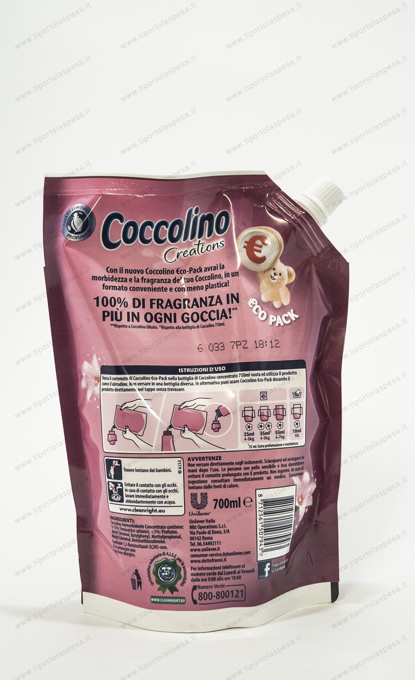 Ammorbidente Coccolino fiori tiarè frutti rossi ml.700 - immagine 2