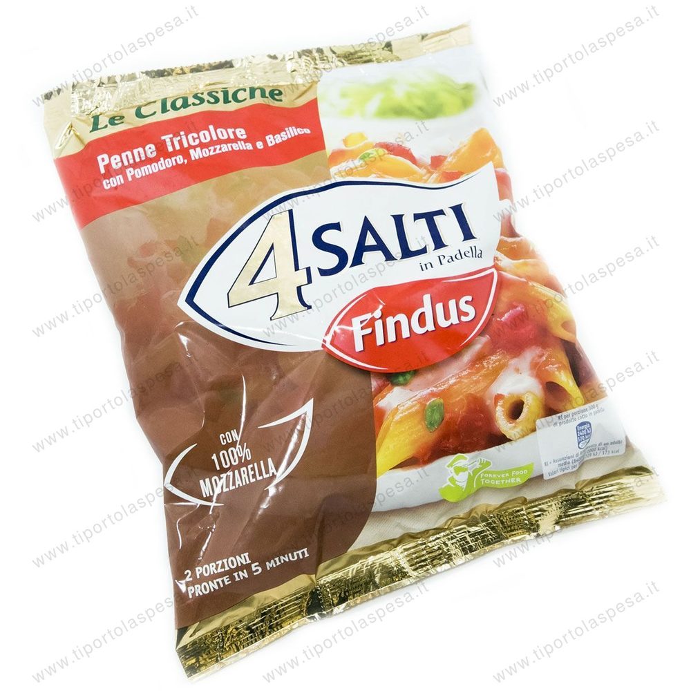 Findus 4 salti in padella penne tricolore gr.600