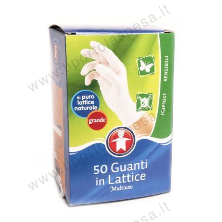 Guanti lattice multiuso linea omino misura grande x 50