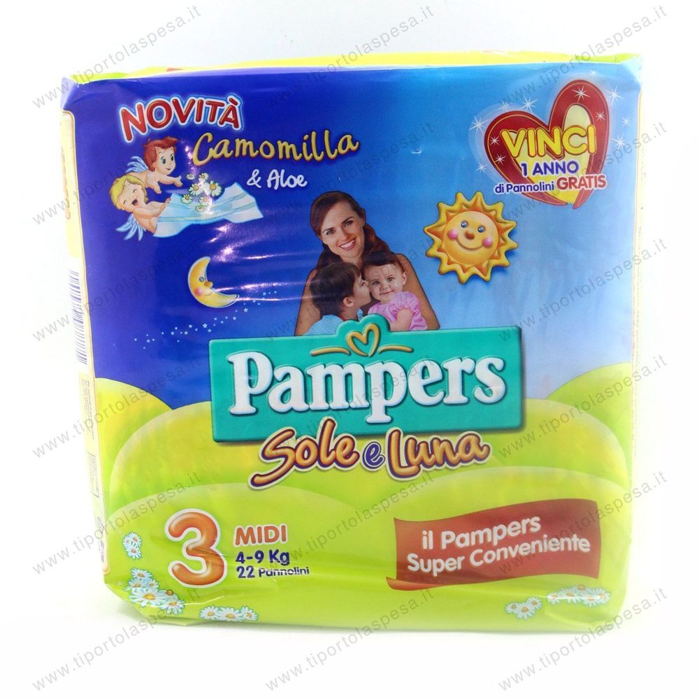 Pampers Pannolini Sole e Luna Esapack taglia 5 - Junior - 90