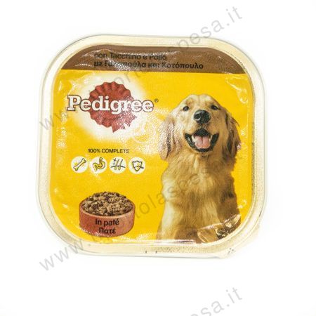 Patè tacchino e pollo cane Pedigree gr.300