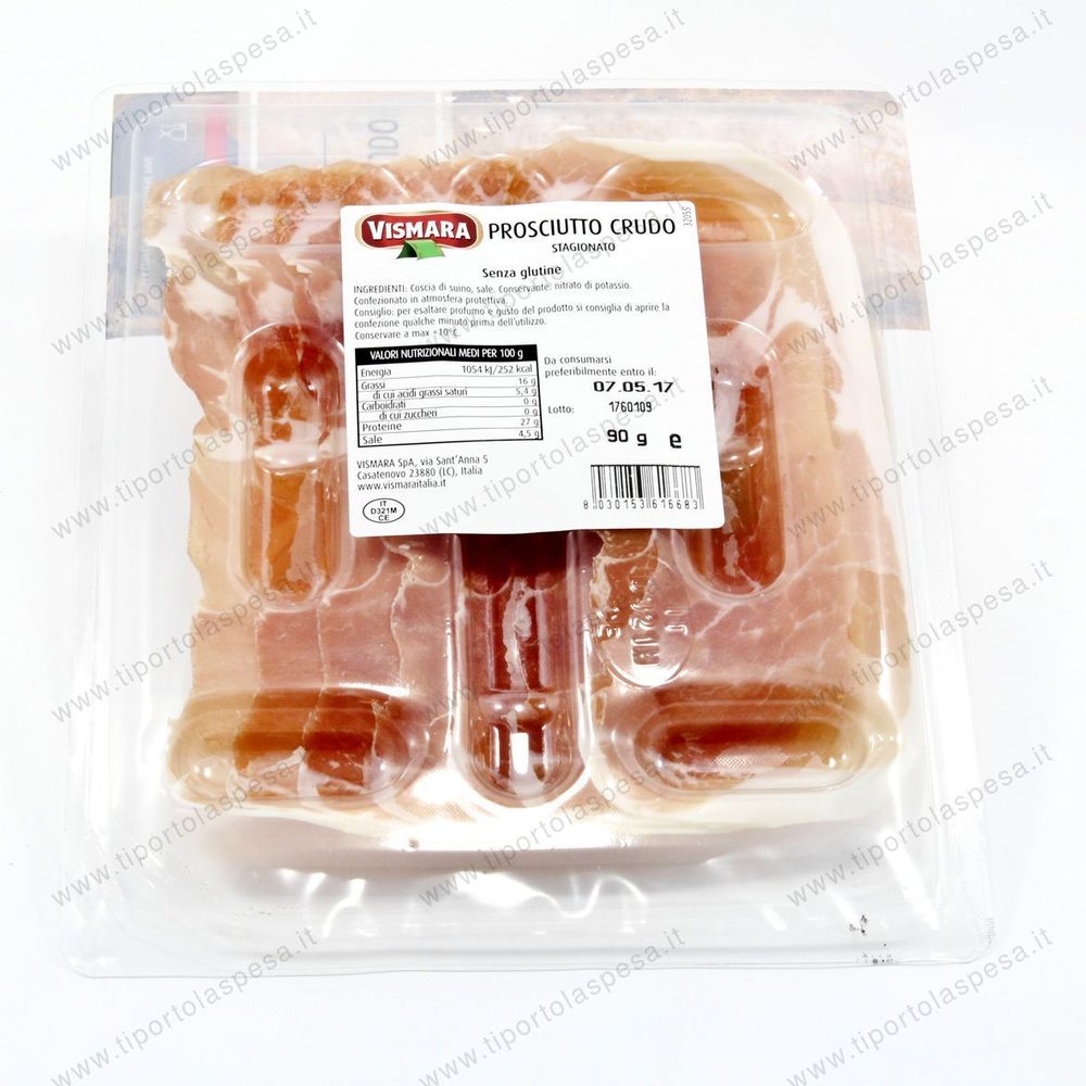 Prosciutto crudo stagionato fette Vismara - immagine 2