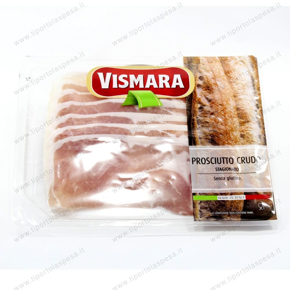 Prosciutto crudo stagionato fette Vismara