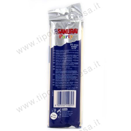 Spiedini bambù cm.20 Samurai - immagine 2