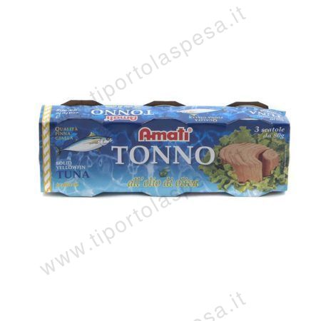 Tonno olio oliva Amati gr.80 x 3