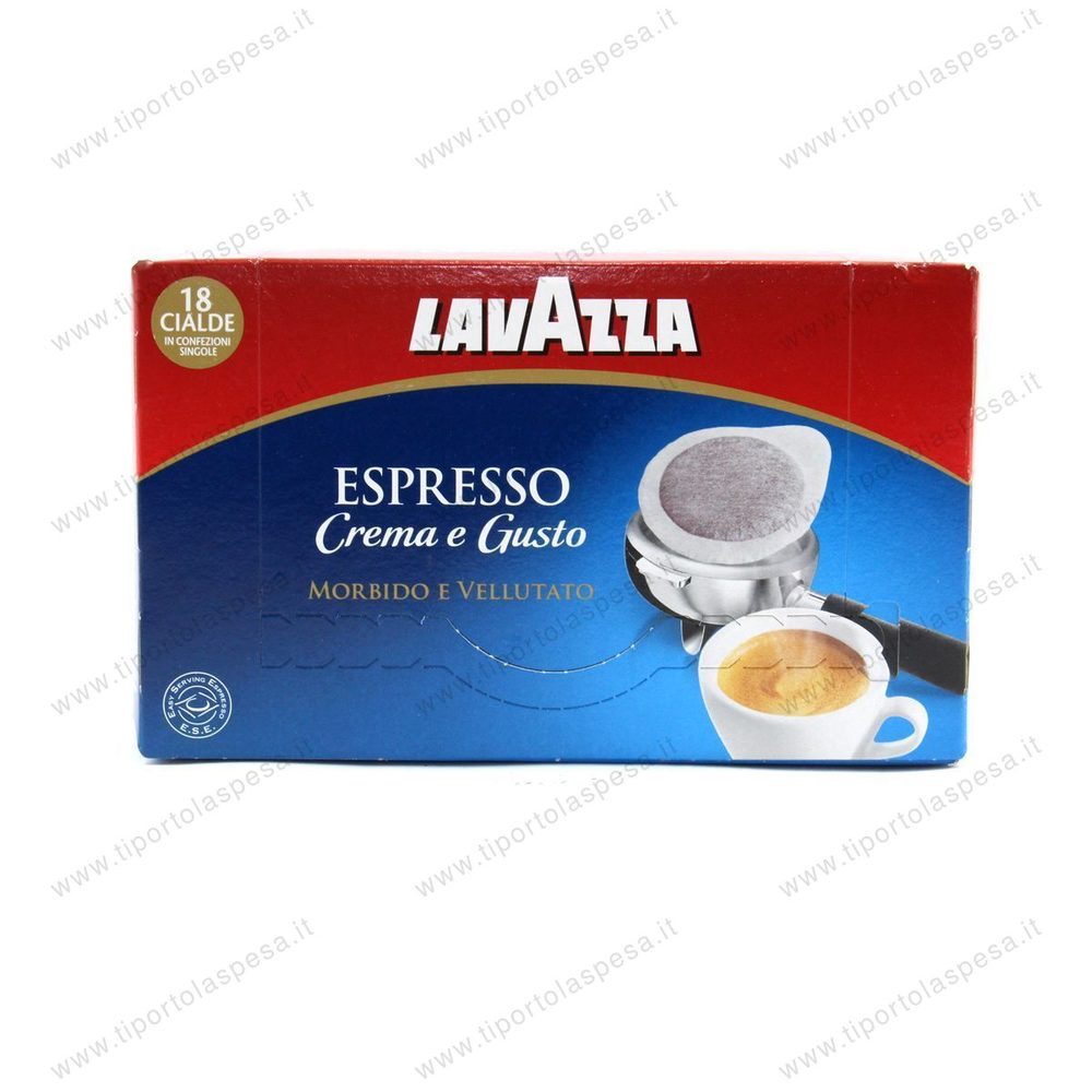 Cialde caffè Lavazza espresso crema e gusto 18 pezzi - www