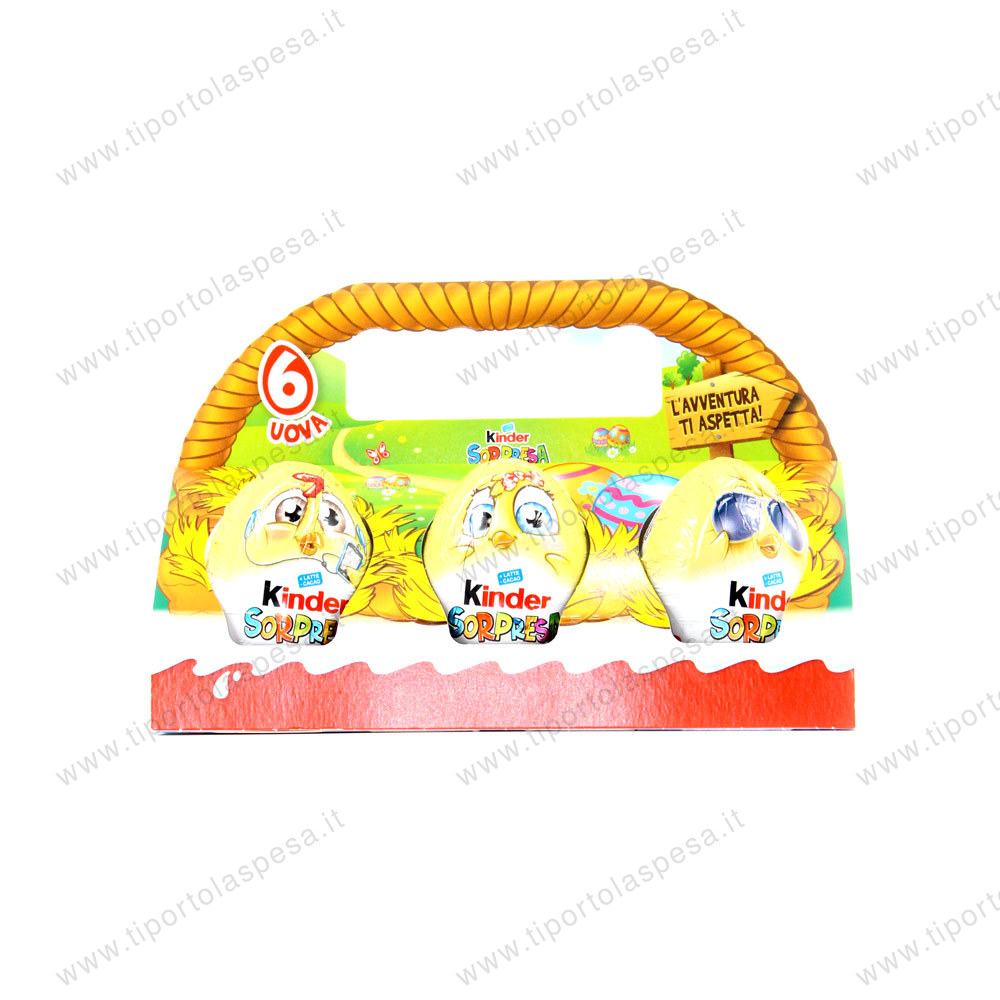 Confezione ovetti Kinder sorpresa Ferrero x 6 