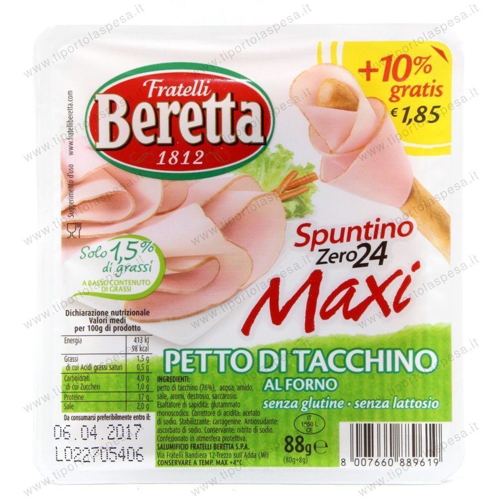 Petto tacchino forno zero24 Beretta