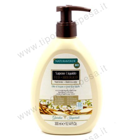 Sapone liquido olio d'argan e fiori d'arancio Naturaverde Bio