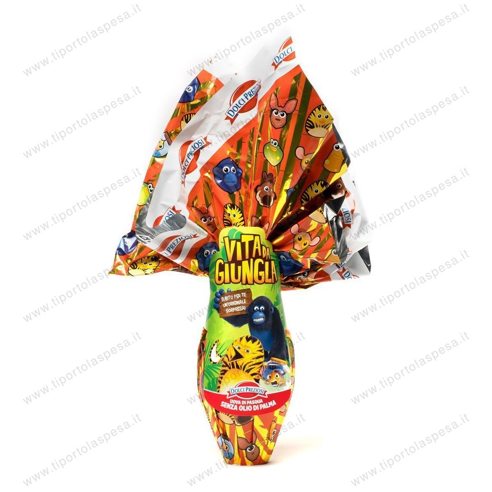 Uovo cioccolato al latte Jungla Preziosi gr.240