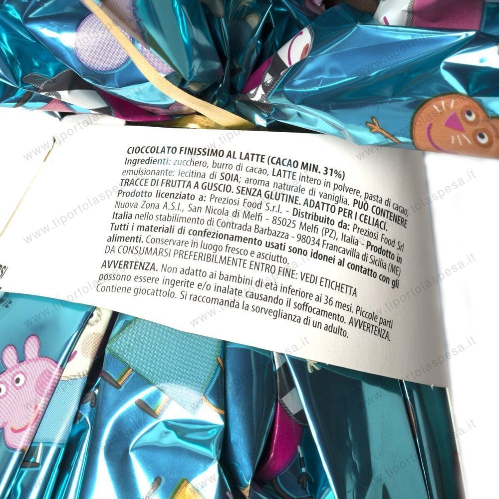 Uovo cioccolato al latte Peppa Pig Preziosi gr.240 - immagine 3