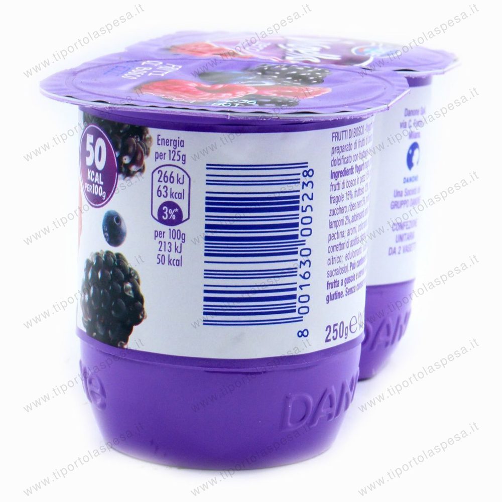 Yogurt frutti di bosco in pezzi Vitasnella Danone gr.125 x 2 - immagine 3