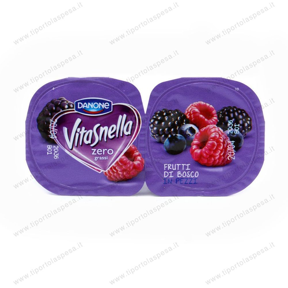 Yogurt frutti di bosco in pezzi Vitasnella Danone gr.125 x 2 - immagine 2