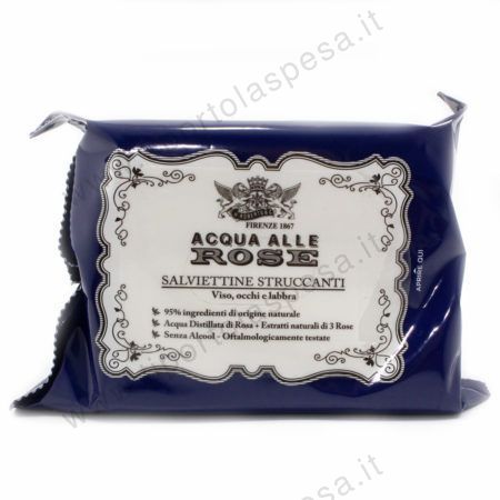Salviette struccanti acqua di rose Manetti & Roberts 20 pz.