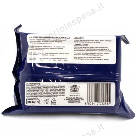 Salviette struccanti acqua di rose Manetti & Roberts 20 pz. - immagine 2