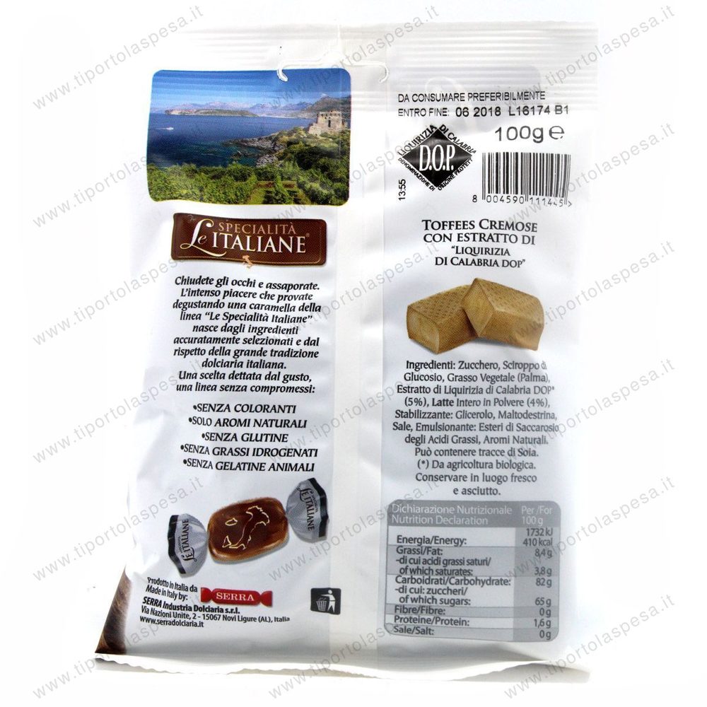 Caramelle toffees liquirizia Calabria Serra gr.100 - immagine 2