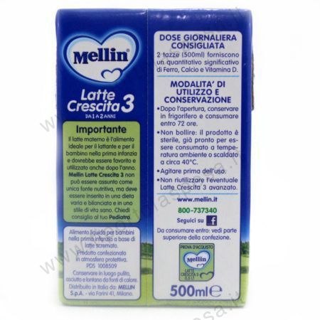Latte crescita 3 Mellin ml.500 - immagine 4