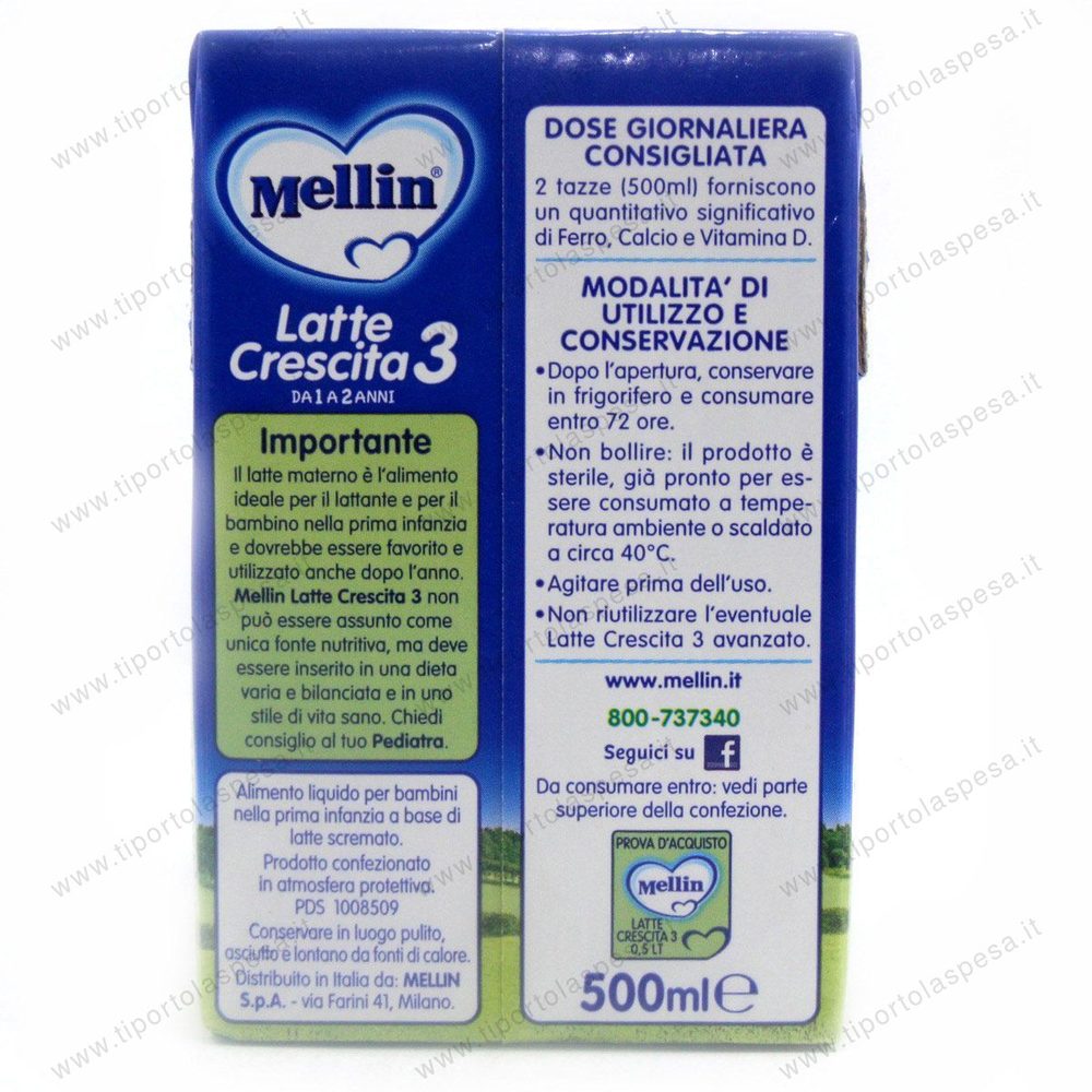 Latte crescita 3 Mellin ml.500 - immagine 4