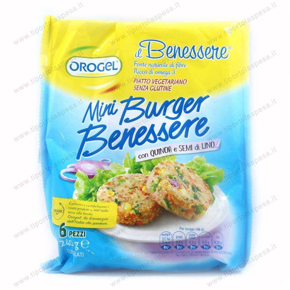 Miniburger panati benessere Orogel gr.240