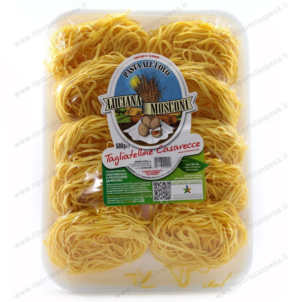 Pasta uovo tagliatelline caserecce Mosconi gr.500