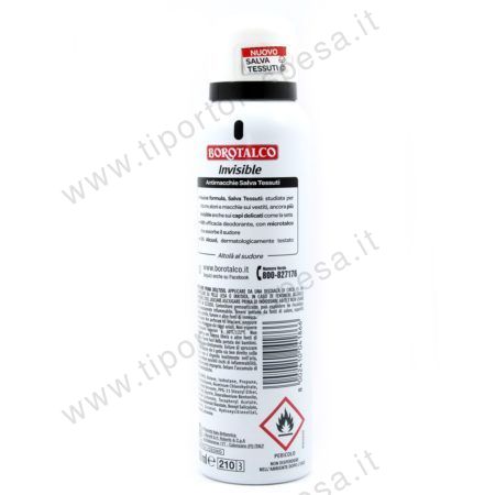 Deodorante spray Borotalco Roberts invisible - immagine 2