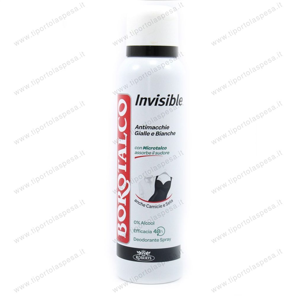 Deodorante spray Borotalco Roberts invisible