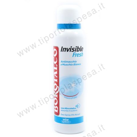 Deodorante spray Borotalco Roberts invisible fresh