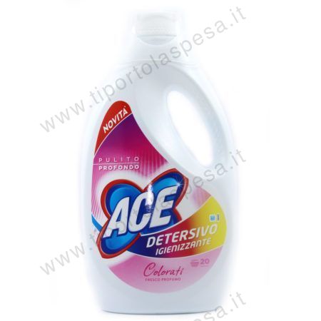 Detersivo igienizzante Ace colorati