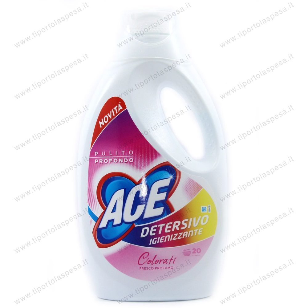 Detersivo igienizzante Ace colorati