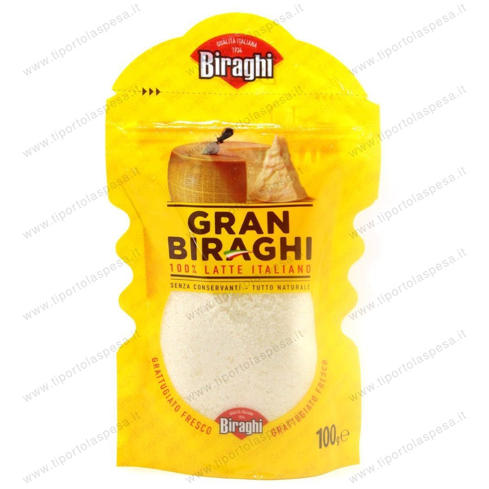 Formaggio stagionato grattugiato fresco Gran Biraghi gr.100