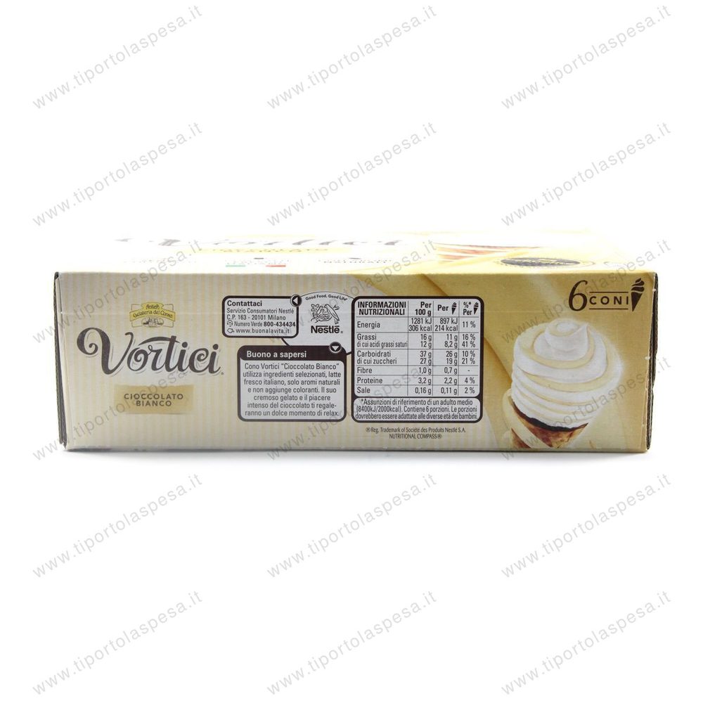 Gelato Vortici cioccolato bianco Antica Gelateria del Corso x 6 - immagine 3