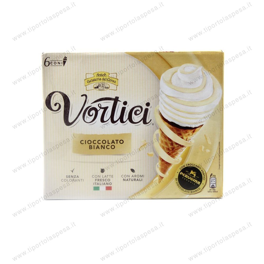 Gelato Vortici cioccolato bianco Antica Gelateria del Corso x 6