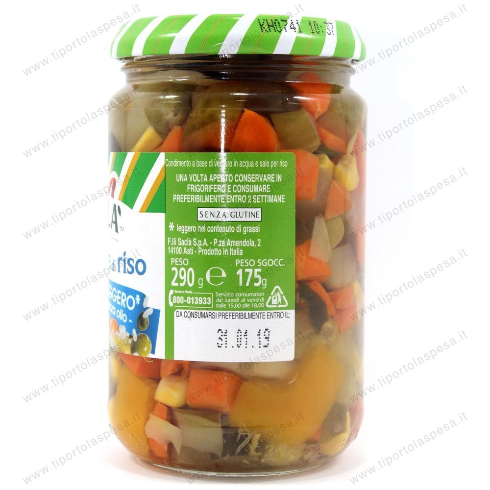 Misto verdure per insalate di riso Saclà leggero gr.290 - immagine 3
