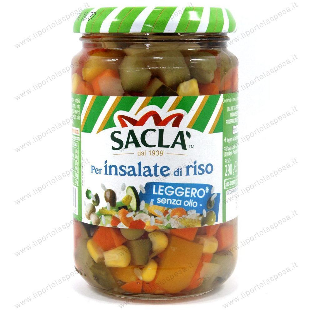 Misto verdure per insalate di riso Saclà leggero gr.290