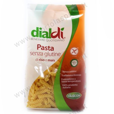 Pasta di riso e mais fusilli Dialdì no glutine, vegano gr.500