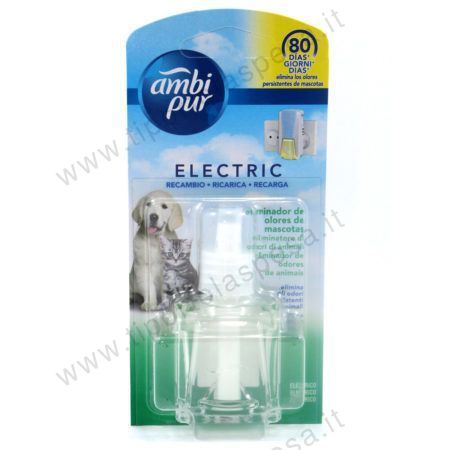 Ricarica eliminatore odori animali elettrico Ambipur