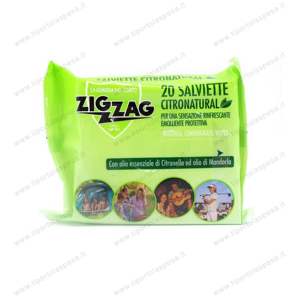 Salviette citronella Zig Zag x 20