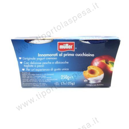 Yogurt cremoso pesca e albicocca Muller x 2 - immagine 2
